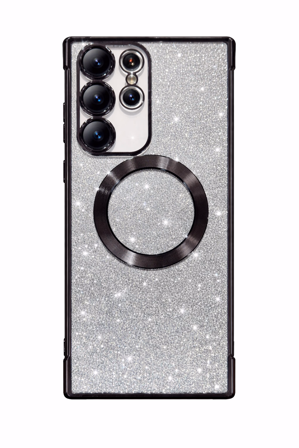 Samsung S24U - Sparkle Magsafe + Lens Protection - Black